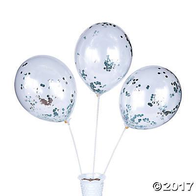 Confetti Latex Balloons - New Year's Eve