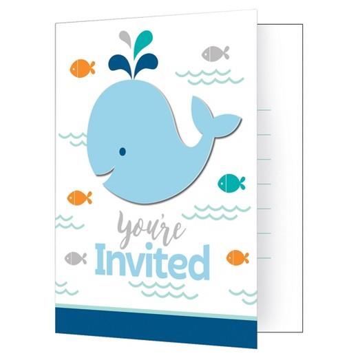 Invite - Baby Whale Invitations