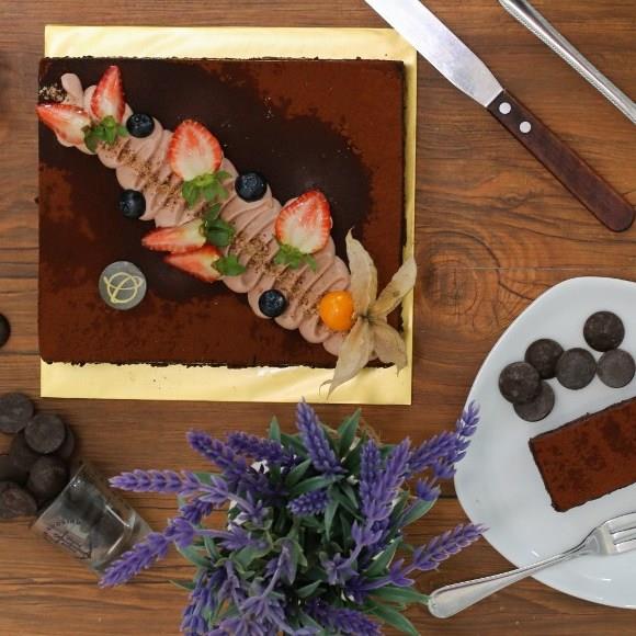 Popular Birthday Cake - Dark Chocolate Ganache