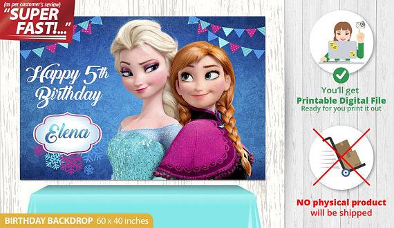 Printable Digital - Frozen Birthday Party
