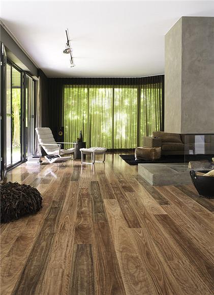 Laminate Wood Flooring - Photographic Applique Layer Under Clear