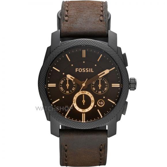 Chronograph Watch - Genuine Leather Strap