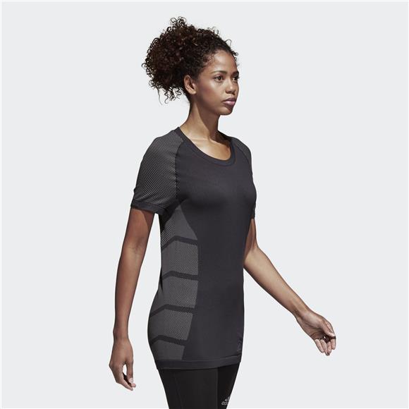 Women's Running T-shirt - Flexible Adidas Primeknit